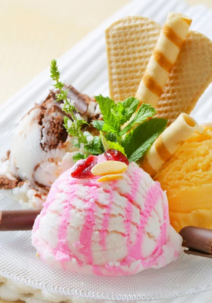 Postre de helado — Foto de Stock