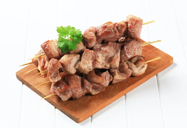 Brochetas de cerdo — Foto de Stock