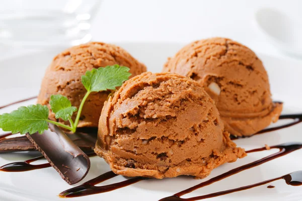 Gelato al cioccolato — Foto Stock