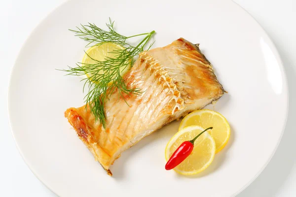 Oven gebakken karper filet — Stockfoto