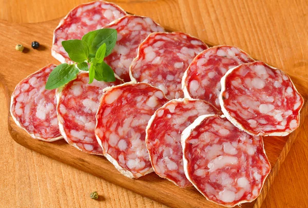 French dry sausage — Stock Photo, Image