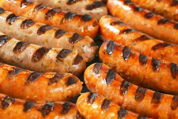 Bratwursts grelhados — Fotografia de Stock