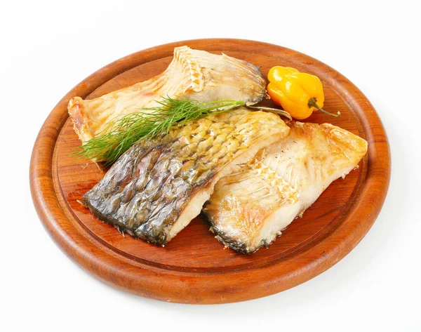 Oven-roasted carp fillets — Stock Photo, Image