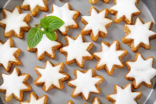 Skořicové hvězdy soubory cookie — Stock fotografie