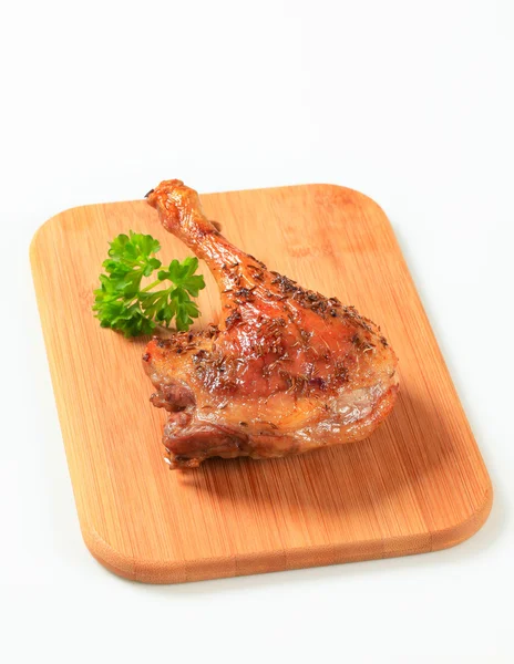 Roast duck leg — Stockfoto