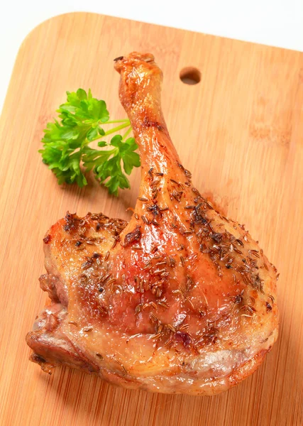 Roast duck leg — Stok fotoğraf