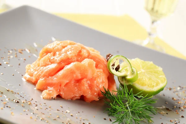 Salmon appetizer — Stock Photo, Image