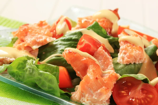 Insalata di salmone — Foto Stock