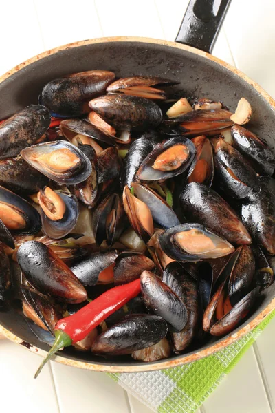 Mejillones al vapor —  Fotos de Stock