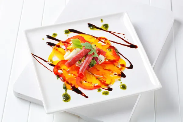 Carpaccio dish — Stock Photo, Image