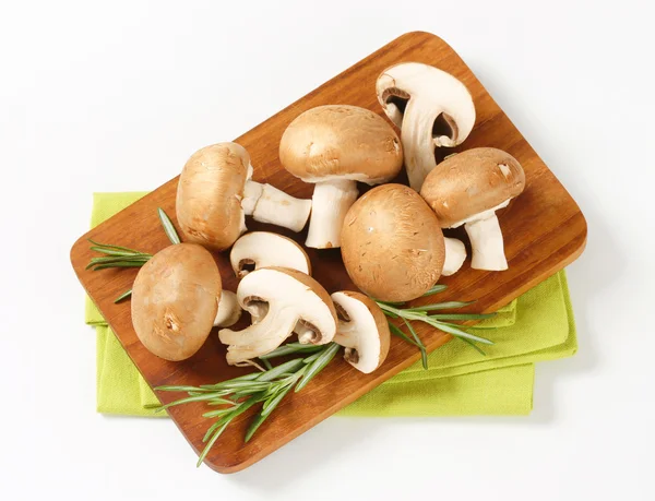 Fresh brown mushrooms — Stock Photo, Image