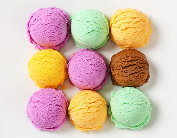 Assorted ice cream — Stock Photo, Image