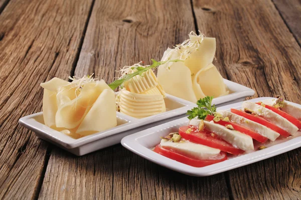 Sýrové předkrmy — Stock fotografie