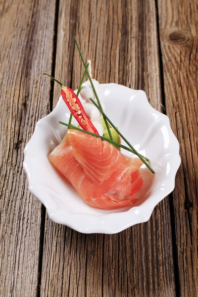 Antipasto di salmone — Foto Stock