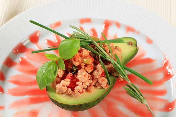 Stuffed avocado — Stock Photo, Image