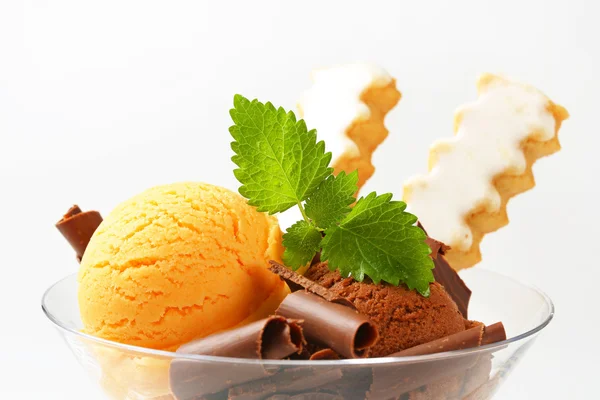 Gelado sundae — Fotografia de Stock