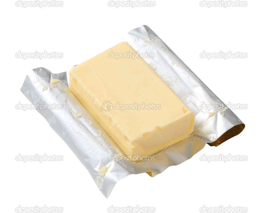 Block of fresh butter