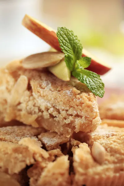 Tarta de postre de almendras — Foto de Stock