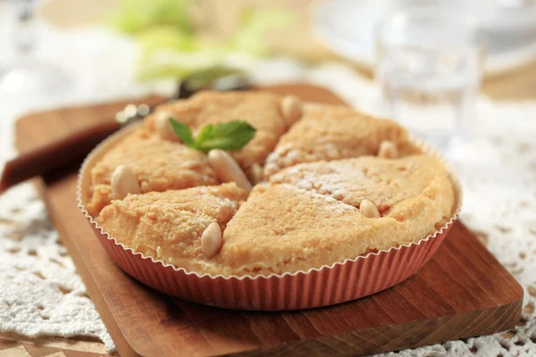 Tarta de postre de almendras —  Fotos de Stock