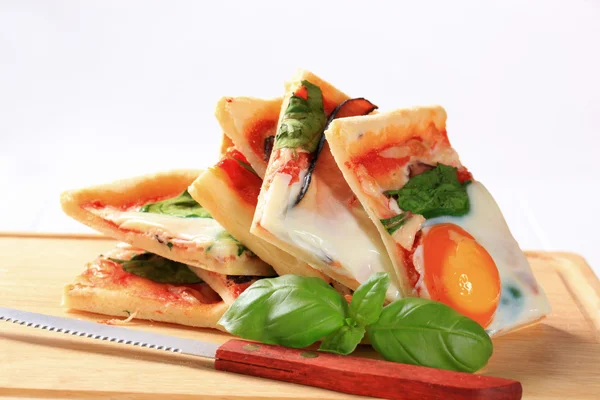 Pizza Alla Bismarck — Fotografia de Stock