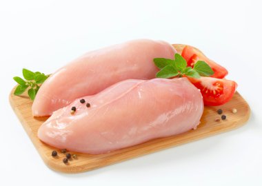 Raw chicken breast fillets clipart