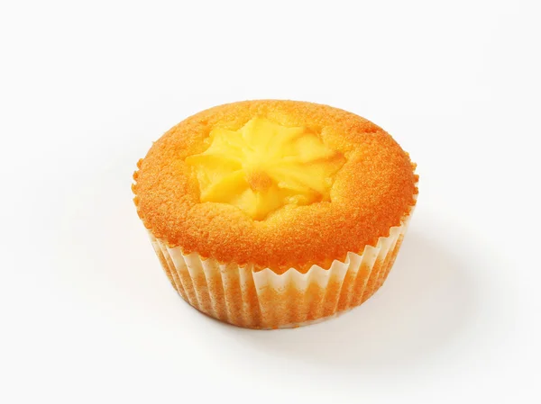 Pudding filled cupcake — Stock Photo, Image