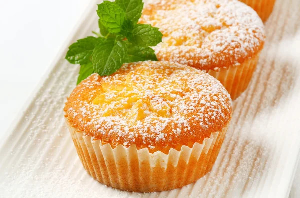 Pudding fyllda muffins — Stockfoto