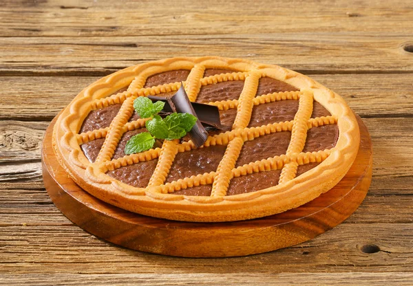 초콜릿 crostata — 스톡 사진