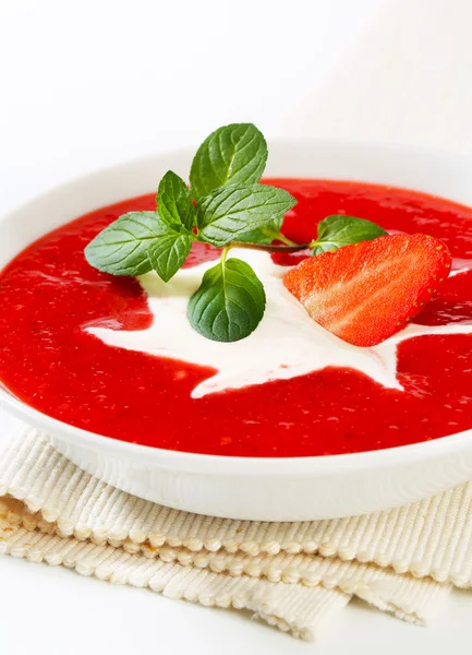 冷草莓汤 — 图库照片