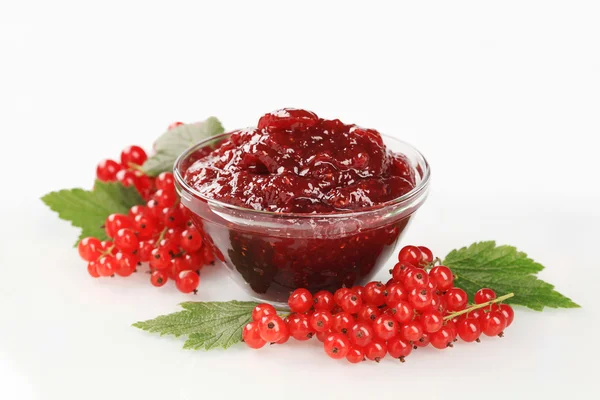 Red currant preserve — Stock Photo, Image