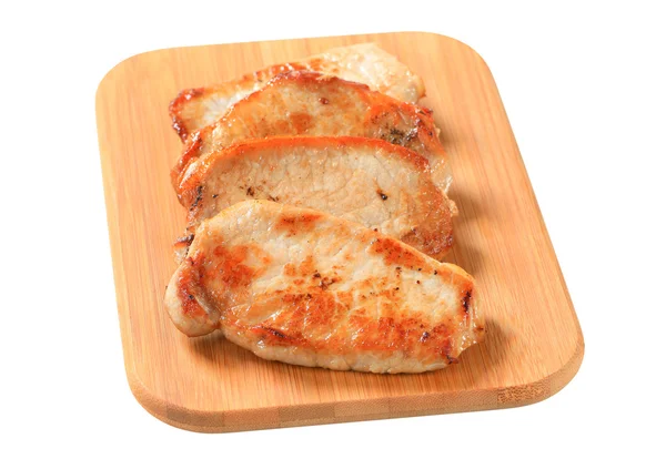 Pan seared pork cutlets — Stock Photo, Image