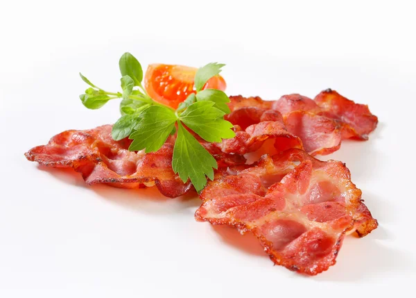 Křupavé plátky slaniny — Stock fotografie