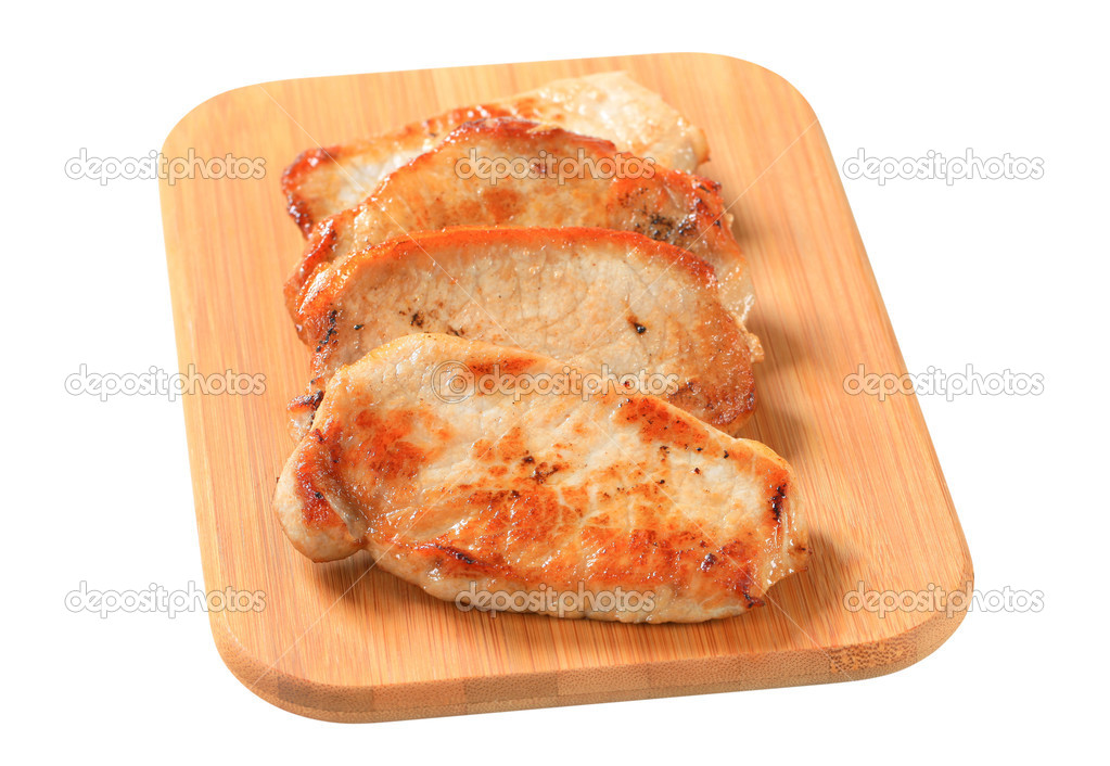 Pan seared pork cutlets