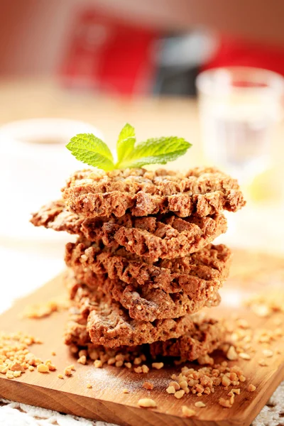 Fındık ve tohum kurabiye — Stok fotoğraf