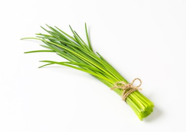 Bunch of fresh chives clipart