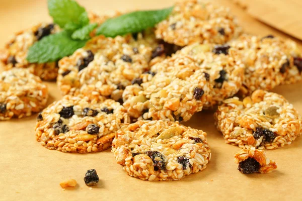 Biscotti all'uva passa al sesamo — Foto Stock