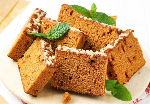 Slices of spice cake — Stock Photo, Image