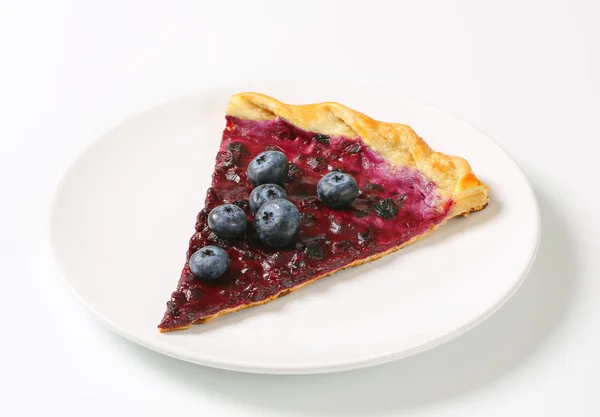 Segment voor blueberry tart — Stockfoto