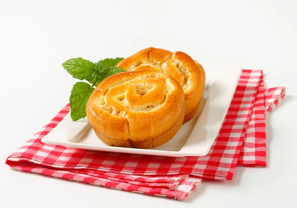 Rotoli di Apple Custard — Foto Stock