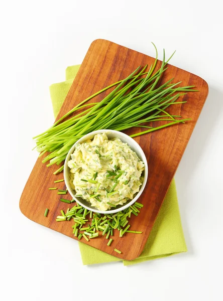 Chive butter — Stock Photo, Image