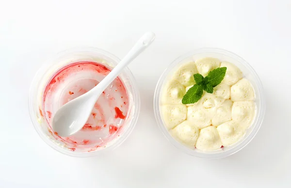 Strawberry shortcake desserts — Stock Photo, Image