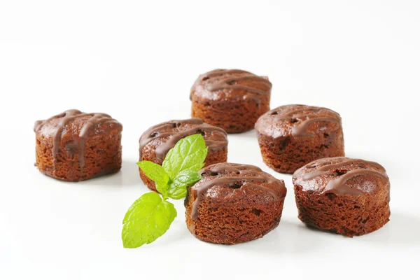 Mini torte al cioccolato — Foto Stock