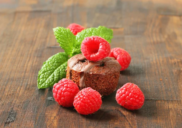 Mini bolo de chocolate — Fotografia de Stock