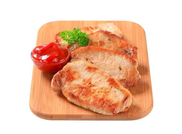 Pan-fried pork — Stock Photo, Image