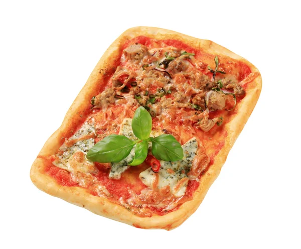 Прямоугольная пицца — стоковое фото