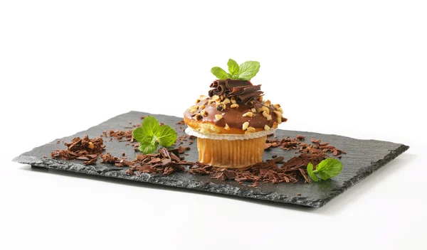 Hazelnut muffin — Stock Photo, Image