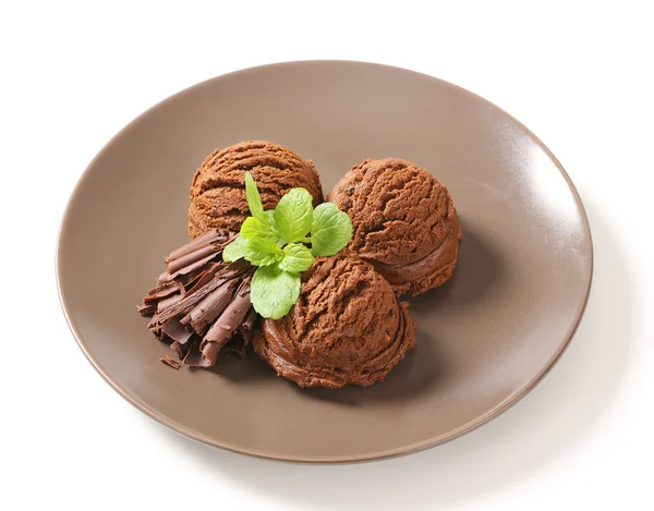 Double chocolate ice cream — Stock Photo, Image