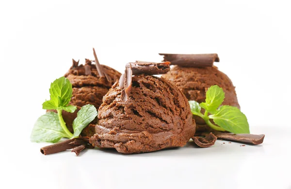 Sorvete de chocolate — Fotografia de Stock