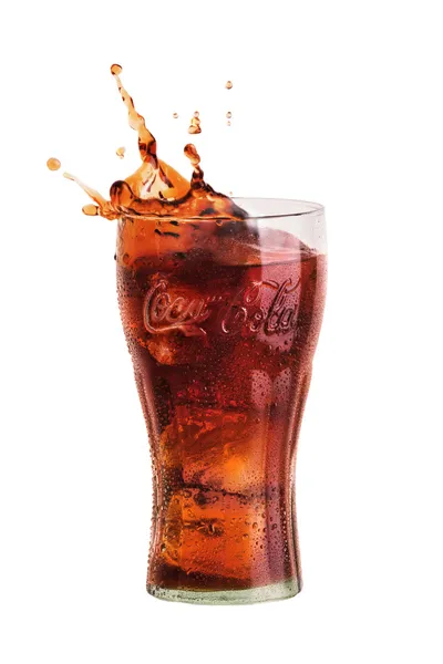 Salpicadura de Coca Cola — Foto de Stock