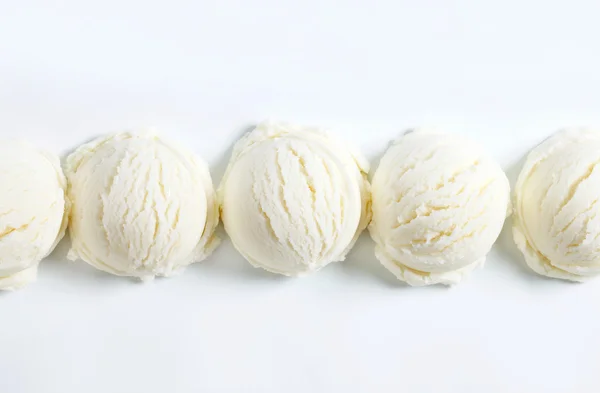 Copas de helado blanco — Foto de Stock